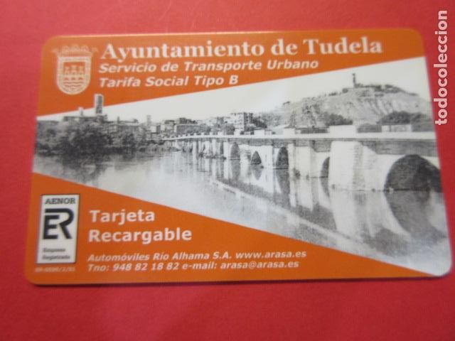 Coleccionismo Billetes de transporte: REF: TARPLAS_01 - COLECCION TARJETA ESPA&Ntilde;A - NAVARRA TUDELA - PLASTICO