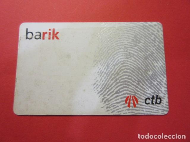 Coleccionismo Billetes de transporte: REF: TARPLAS_01 - COLECCION TARJETA ESPA&Ntilde;A - PAIS VASCO GUIPUZCOA BARIK BILBAO - PLASTICO