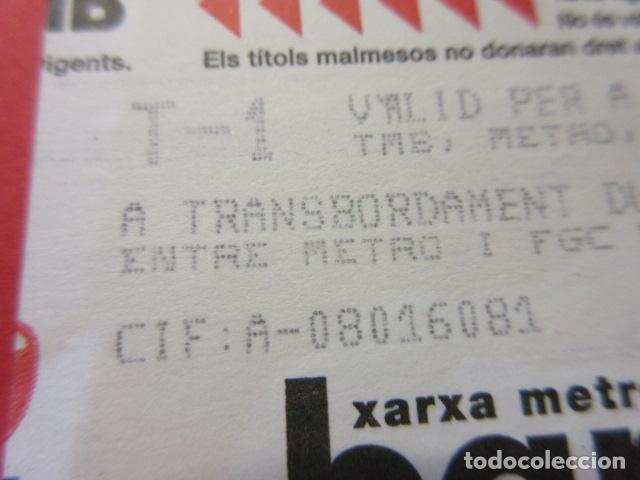 Collectables Transport Tickets: ref: DISCOT_01 - 1 TARJETA texto gris COLECCI&Oacute;N MAGNETICA DISE&Ntilde;O COTIDIANO BARCELONA -LEER INTERIOR