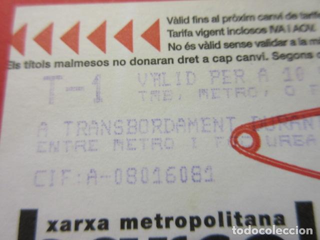 Colecionismos Bilhetes de Transporte: ref: DISCOT_01 - 1 TARJETA texto azul COLECCI&Oacute;N MAGNETICA DISE&Ntilde;O COTIDIANO BARCELONA -LEER INTERIOR