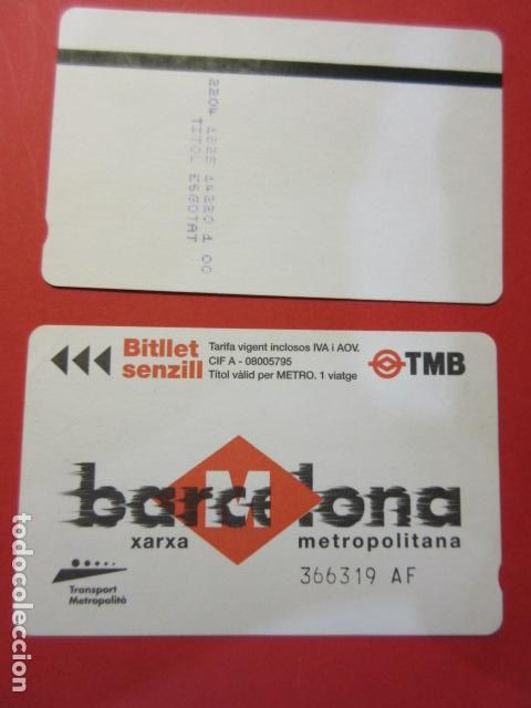 Colecionismos Bilhetes de Transporte: ref: DISCOT_01 - 1 TARJETA serie AF COLECCI&Oacute;N MAGNETICA DISE&Ntilde;O COTIDIANO BARCELONA -LEER INTERIOR