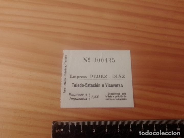 Colecionismos Bilhetes de Transporte: BILLETE DE EMPRESA PEREZ - DIAZ // TOLEDO A&Ntilde;OS 40
