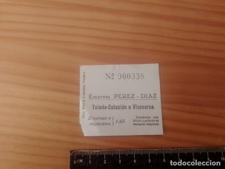Colecionismos Bilhetes de Transporte: BILLETE DE EMPRESA PEREZ - DIAZ // TOLEDO A&Ntilde;OS 40