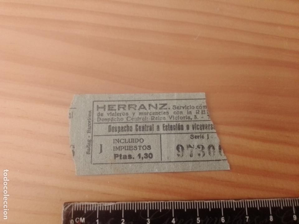 Coleccionismo Billetes de transporte: BILLETE AUTOBUSES HERRANZ SAN LORENZO DE EL ESCORIAL