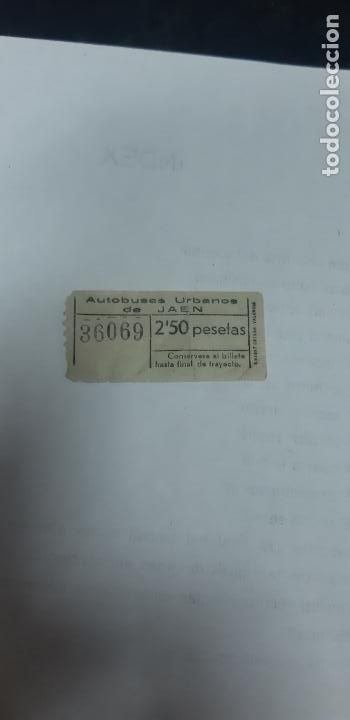 Coleccionismo Billetes de transporte: Billete Autob&uacute;s Urbano de Ja&eacute;n 2.50 Pesetas