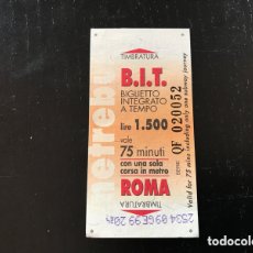 Coleccionismo Billetes de transporte: BILLETE TRANSPORTE METREBUS ROMA 1999