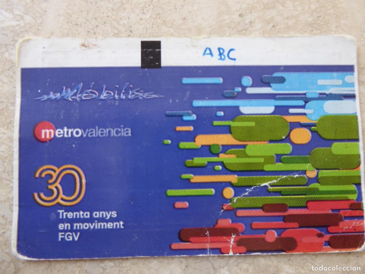 Colecionismos Bilhetes de Transporte: Tarjeta Metrovalencia