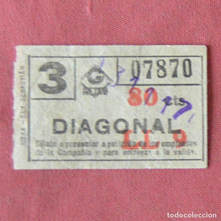 Colecionismos Bilhetes de Transporte: BILLETE DE METRO - ESTACION DIAGONAL - BARCELONA - 80 CENTIMOS LL 9 - CAPICUA