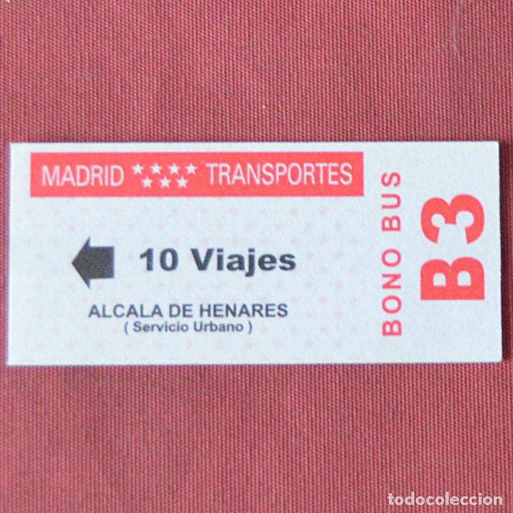 Colecionismos Bilhetes de Transporte: BONO BUS - TARJETA 10 VIAJES - B3 - MADRID TRANSPORTES - ALCALA DE HENARES - SIN USO