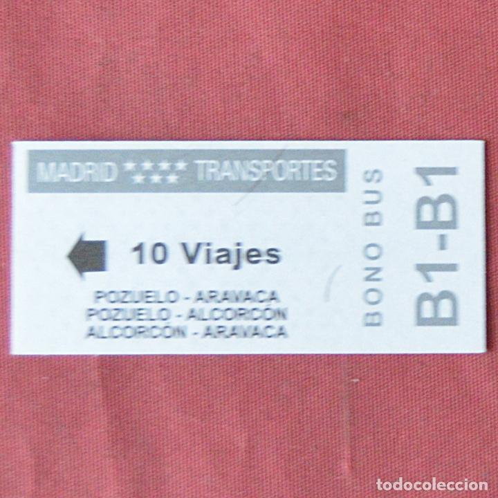 Colecionismos Bilhetes de Transporte: BONO BUS - TARJETA 10 VIAJES - BI B1 - MADRID TRANSPORTES - POZUELO - ARAVACA - ALCORCON -SIN USO