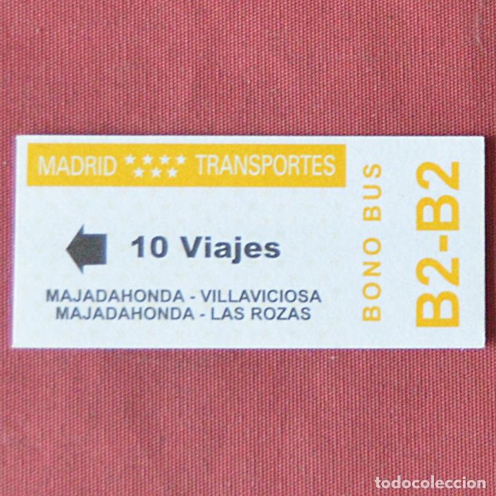 Colecionismos Bilhetes de Transporte: BONO BUS - TARJETA 10 VIAJES - B2 B2 - MADRID TRANSPORTES - MAJADAHONDA - VILLAVICIOSA .. - SIN USO