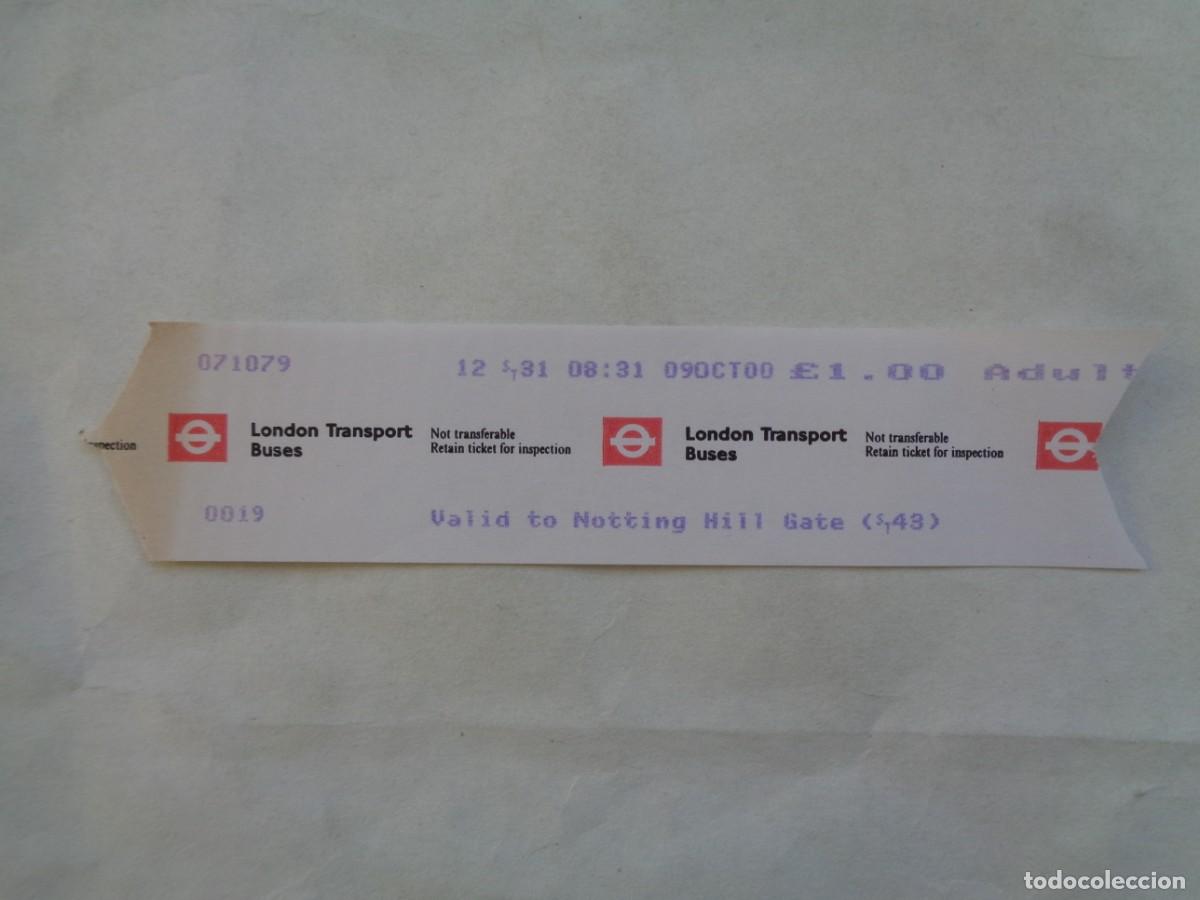 Coleccionismo Billetes de transporte: BILLETE DE AUTOBUS DE LONDRES ( REINO UNIDO )