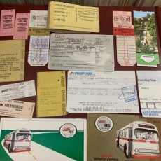 Coleccionismo Billetes de transporte: LOTE ANTIGUOS BILLETES TRANSPORTES