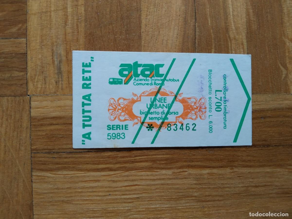 Colecionismos Bilhetes de Transporte: BILLETE TRANVIA AUTOBUS ROMA 1986 VER FOTOS