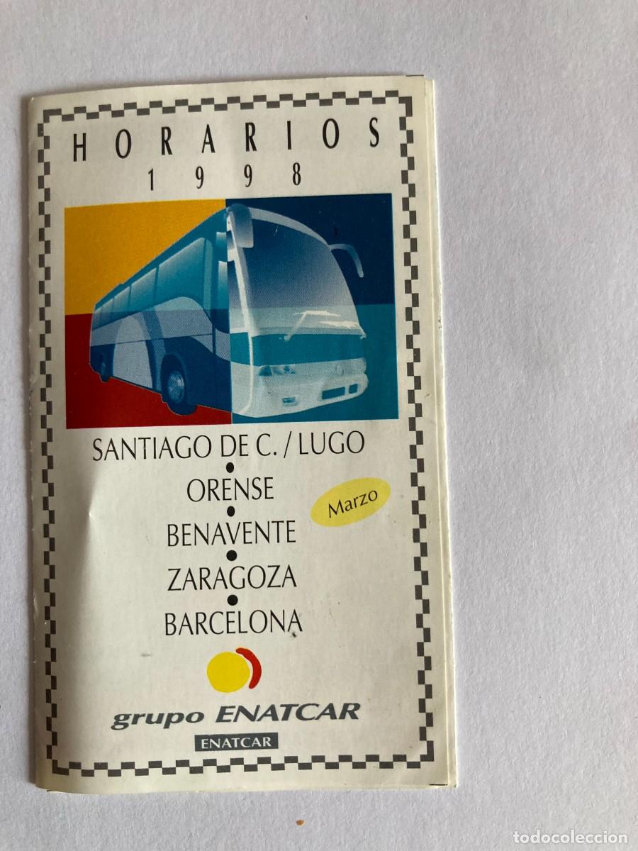 Colecionismos Bilhetes de Transporte: Horarios grupo ENACAR 1998