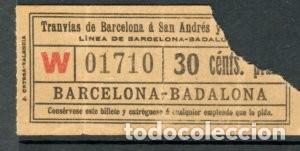Sammeln von Fahrkarten: (F10/3) BILLETE DE S.A.y Ex. / 30 cts. / ALB2-21
