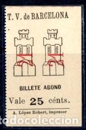 Sammeln von Fahrkarten: (F01/3) BILLETE ABONO DE T.V. BARCELONA // RAREZA RR / ALB2-4