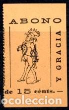 Sammeln von Fahrkarten: (F05/2) BILLETE ABONO DE ENSANCHE Y GRACIA // RAREZA RR / ALB2-4