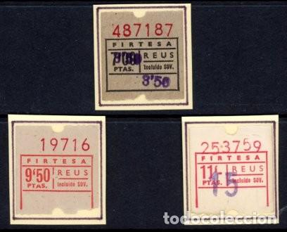 Sammeln von Fahrkarten: 3 BILLETES EMPRESA FIRTESA / REUS // 6LG20