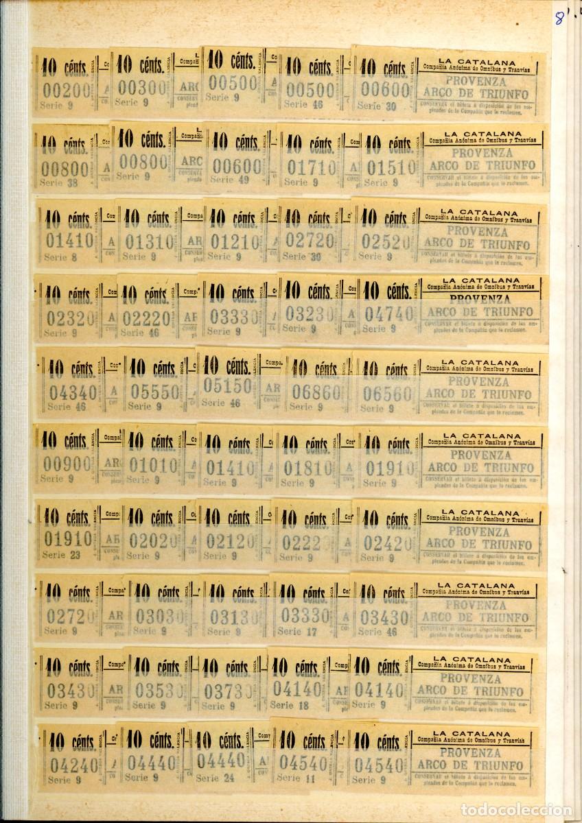 Sammeln von Fahrkarten: (F03/3) 50 BILLETES CAPICUAS DE LA CATALANA // 1900 // ALB r