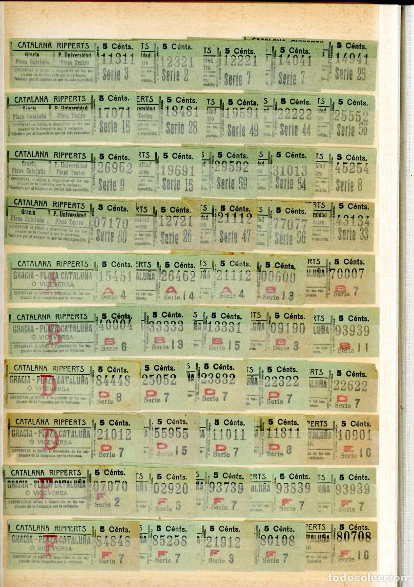 Sammeln von Fahrkarten: (F03/3) 50 BILLETES CAPICUAS DE LA CATALANA RIPPERTS // 1900 // ALB r
