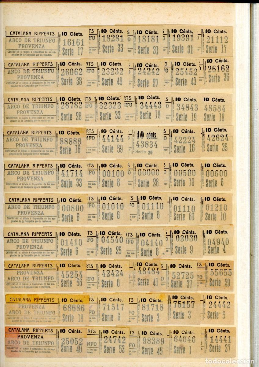 Sammeln von Fahrkarten: (F03/3) 50 BILLETES CAPICUAS DE LA CATALANA RIPPERTS // 1900 // ALB r