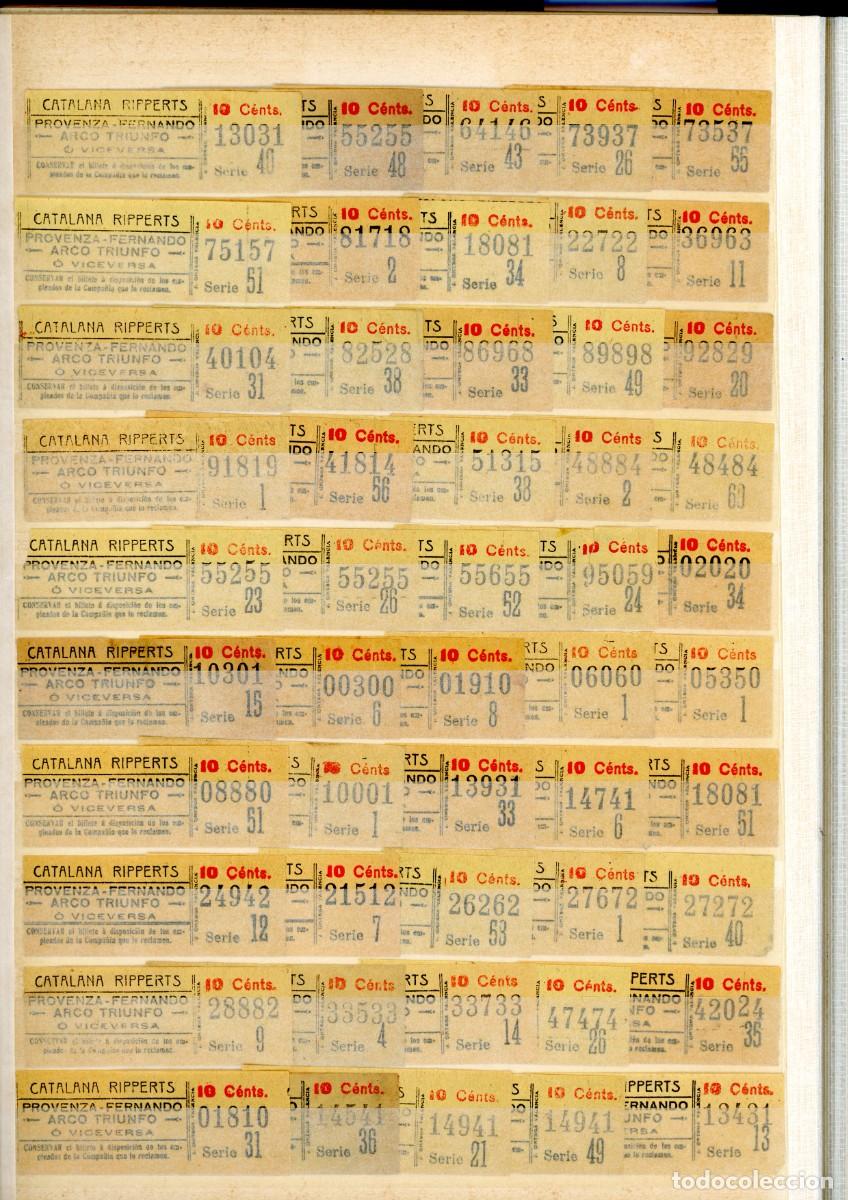 Sammeln von Fahrkarten: (F03/3) 50 BILLETES CAPICUAS DE LA CATALANA RIPPERTS // 1900 // ALB r