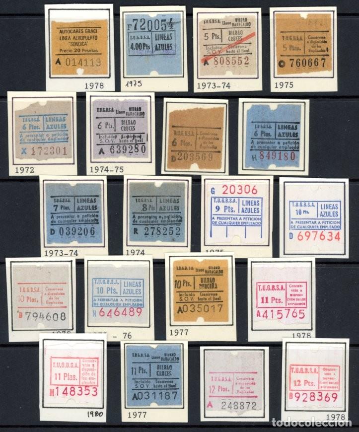 Sammeln von Fahrkarten: 20 BILLETES DE T.U.G.B.S.A. // 9LG16