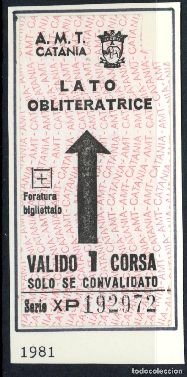 Colecionismos Bilhetes de Transporte: BILLETE DE CATANIA / ITALIA / 11GL9