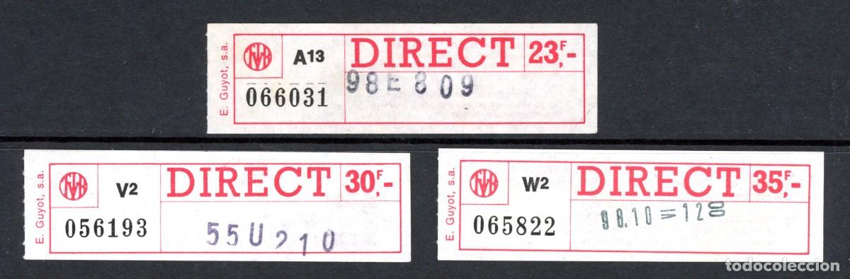 Colecionismos Bilhetes de Transporte: 3 BILLETES DE BRUSELAS / BELGICA / 11GL13