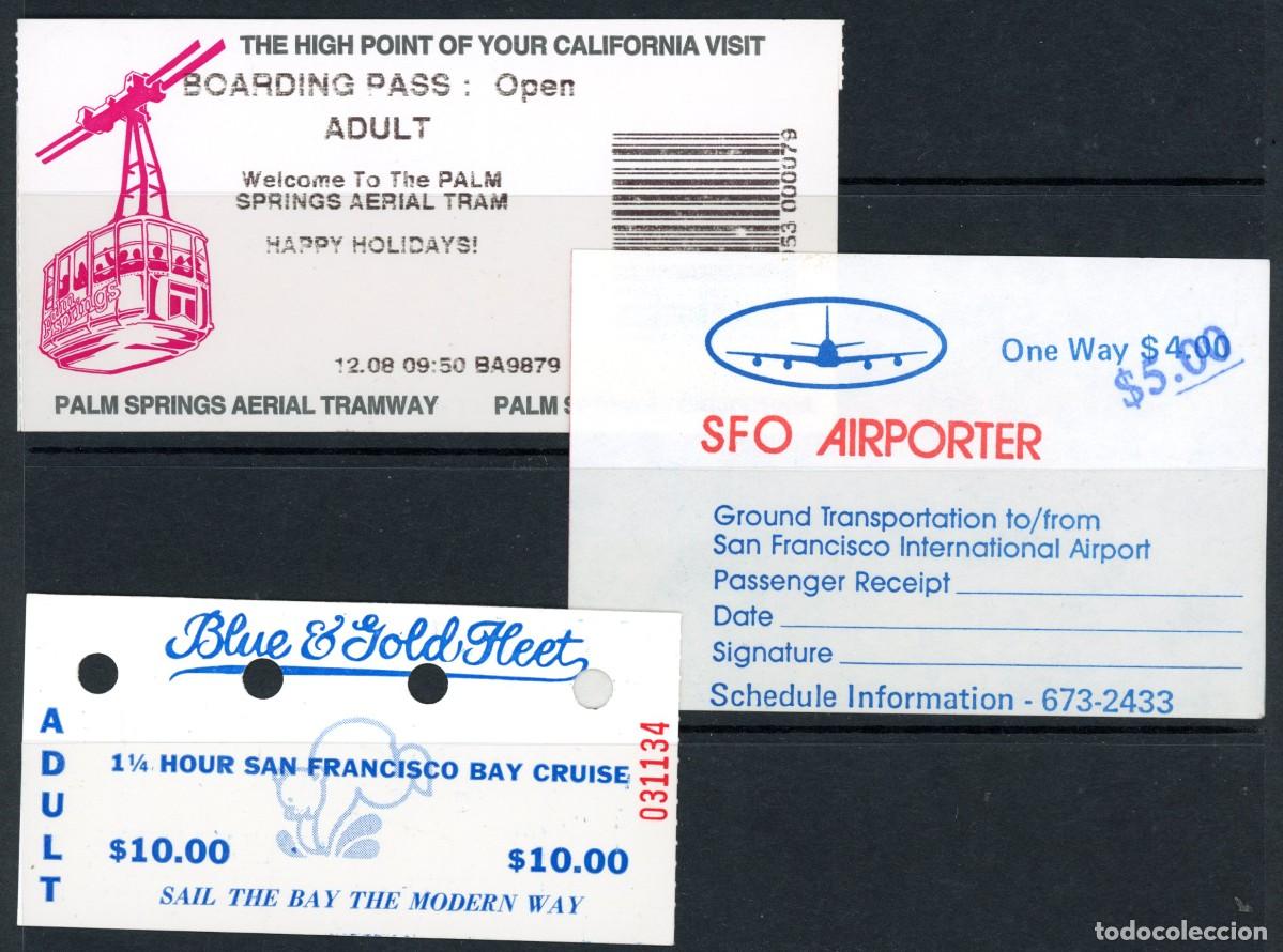 Colecionismos Bilhetes de Transporte: 3 BILLETES DE SAN FRANCSICO / ESTADOS UNIDOS / 11GL18