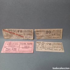 Coleccionismo Billetes de transporte: ANTIGUOS BILLETES DE LA COMPAÑÍA SAGALÉS. AÑO 1968. CALDA, BARCELONA, PARETS, GRANOLLERS, MOYÁ, ...