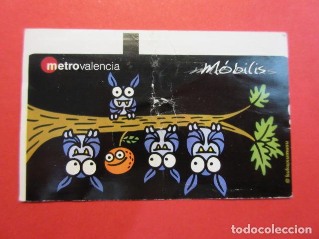 Collectables Transport Tickets: TARJETA MAGNETICA MOBILIS VALENCIA METRO FGV FERROCARRIL GENERALITAT KUKUXUMUSU