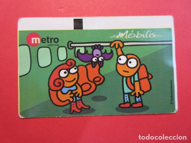 Collectables Transport Tickets: TARJETA MAGNETICA MOBILIS VALENCIA METRO FGV FERROCARRIL GENERALITAT KUKUXUMUSU