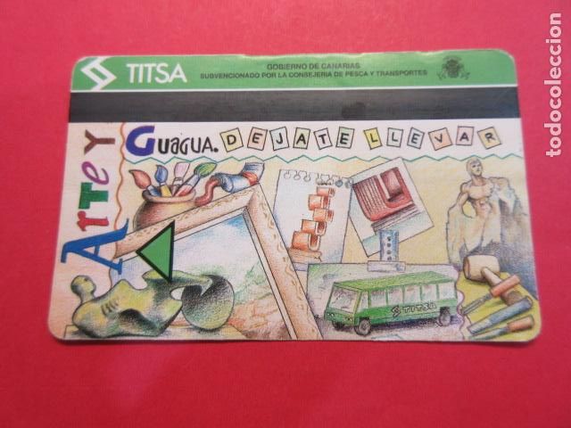 Coleccionismo billetes de transporte: Ref: TAR_CANARIAS_01 - TARJETA MAGNETICA CANARIAS TITSA TENERIFE - VER FOTO IDENTIFICAR MODALIDAD