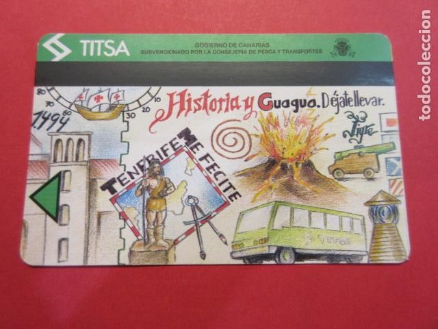 Collectionnisme Billets de transport: Ref: TAR_CANARIAS_01 - TARJETA MAGNETICA CANARIAS TITSA TENERIFE - VER FOTO IDENTIFICAR MODALIDAD