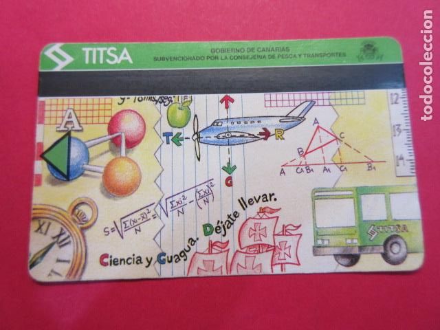 Coleccionismo Billetes de transporte: Ref: TAR_CANARIAS_01 - TARJETA MAGNETICA CANARIAS TITSA TENERIFE - VER FOTO IDENTIFICAR MODALIDAD