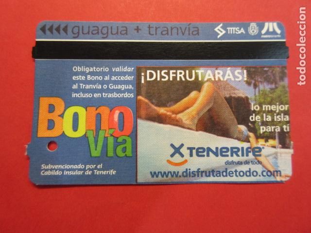 Collectionnisme Billets de transport: Ref: TAR_CANARIAS_01 - TARJETA MAGNETICA CANARIAS TITSA TENERIFE - VER FOTO IDENTIFICAR MODALIDAD