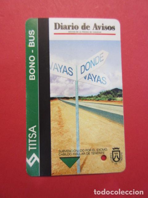 Collectables Transport Tickets: Ref: TAR_CANARIAS_01 - TARJETA MAGNETICA CANARIAS TITSA TENERIFE - VER FOTO IDENTIFICAR MODALIDAD