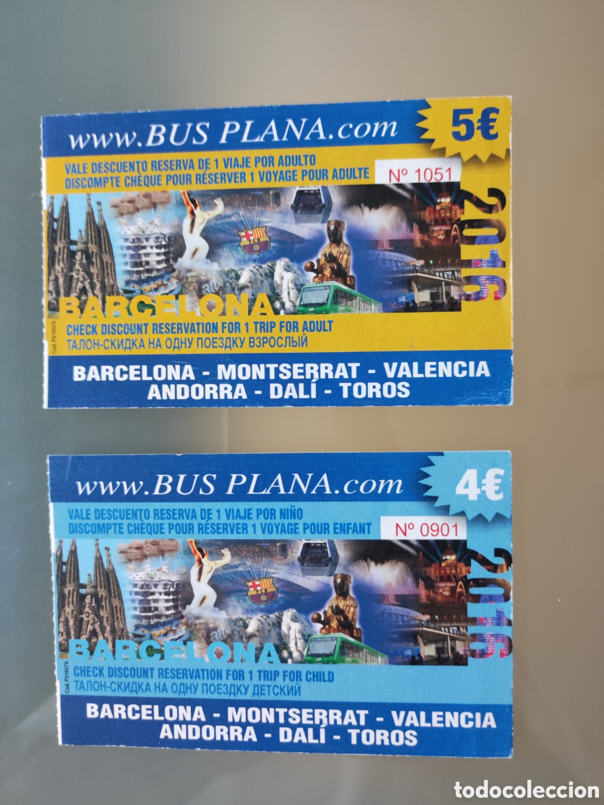Colecionismos Bilhetes de Transporte: 2 tarjetas de transportes de Espa&ntilde;a