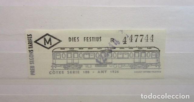 Collectables Transport Tickets: 1 BILLETE METRO DE BARCELONA DIAS FESTIVOS