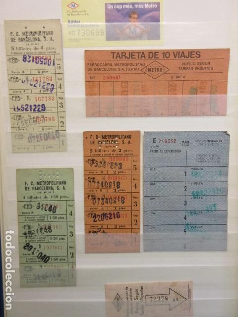 Colecionismos Bilhetes de Transporte: LOTE 7 TARJETA Y BILLETE METRO DE BARCELONA