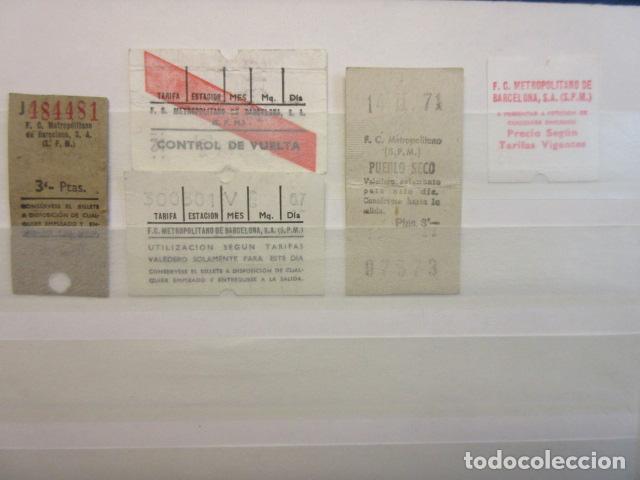 Collectables Transport Tickets: LOTE 5 BILLETE METRO DE BARCELONA TODOS DIFERENTES