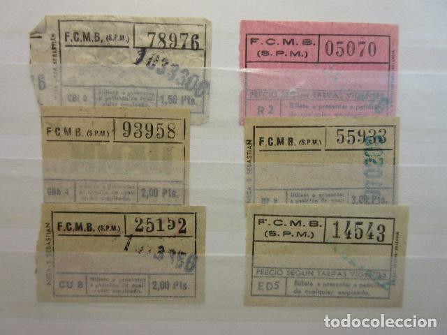 Collectables Transport Tickets: LOTE 6 BILLETE METRO DE BARCELONA TODOS DIFERENTES