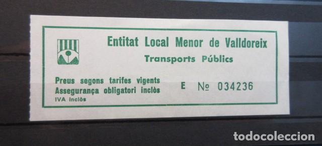 Coleccionismo billetes de transporte: BILLETE VALLDOREIX - Foto 1