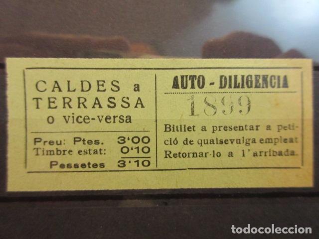 Collectables Transport Tickets: BILLETE AUTO DILIGENCIAS CALDES TERRASSA