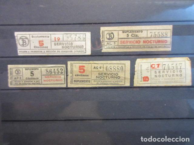 Coleccionismo Billetes de transporte: Ref: COL_BILLE_BCN_01 - COLECCION BILLETAJE BARCELONA TODOS DIFERENTES - 5 BILLETES SERVICIO NOCTURN