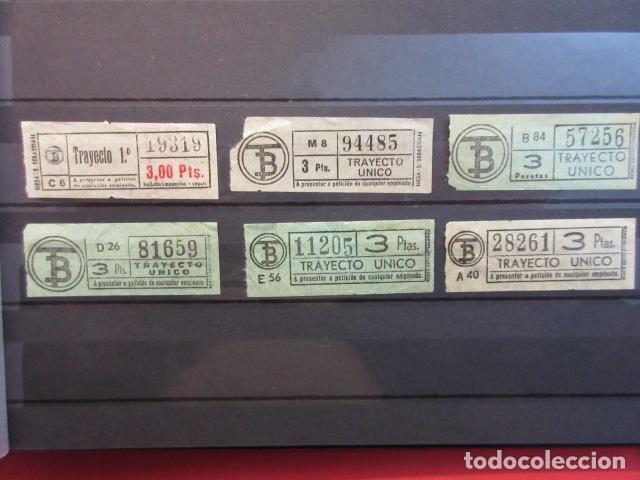 Collectionnisme Billets de transport: Ref: COL_BILLE_BCN_01 - COLECCION BILLETAJE BARCELONA TODOS DIFERENTES - 6 BILLETES 3 PESETAS