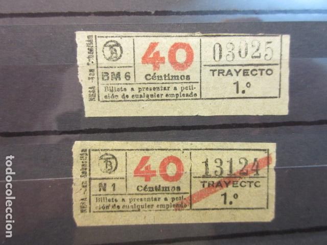 Collectables Transport Tickets: Ref: COL_BILLE_BCN_01 - COLECCION BILLETAJE BARCELONA TODOS DIFERENTES - 2 BILLETES 40 CENTIMOS