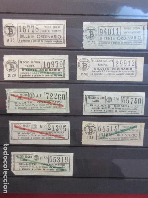 Collectables Transport Tickets: Ref: COL_BILLE_BCN_01 - COLECCION BILLETAJE BARCELONA TODOS DIFERENTES - 9 BILLETES ORDINARIO